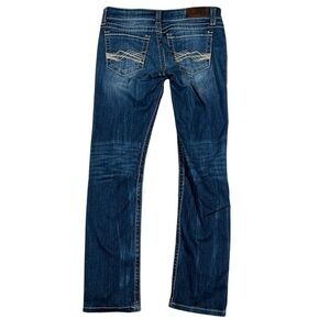 BKE Women’s Stella‎ Straight Stretch Jeans Size W27 L29.5 Embroidered Western